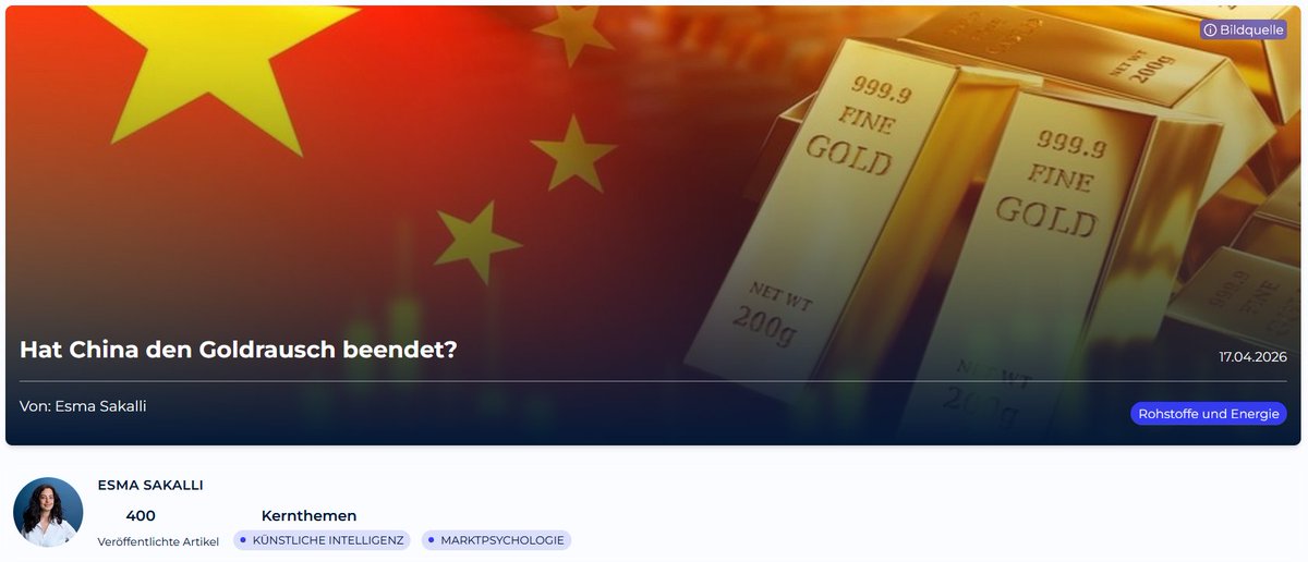 HKCMNews's tweet image. Obwohl #Aktien unsicher und Rohöl $WTI stark ist, bleibt #Gold $XAU blass

Ein wichtiger Gold-Käufer zieht sich zurück 🫷

🇨🇳 Hat China den Goldrausch (temporär) beendet? 👀
👉👉hkcmanagement.de/hkcmnews/hat-c…