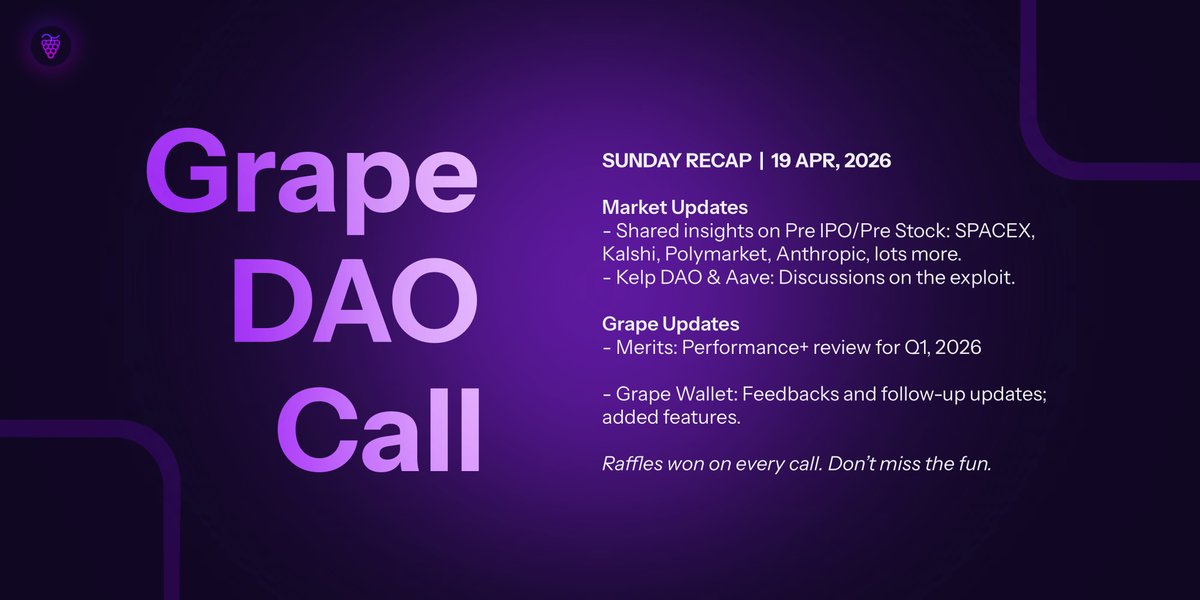 🍇 Grape Protocol tweet media