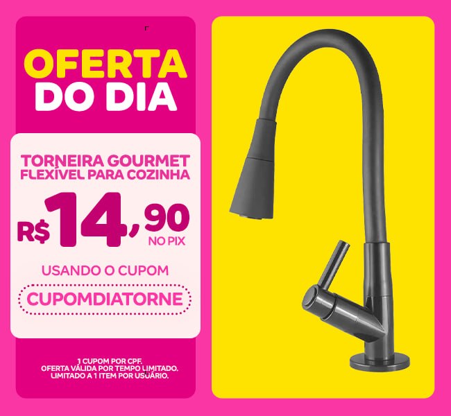 1001achados's tweet image. 📱💙 OFERTA VÁLIDA SÓ NO APP 📱💙

Torneira Gourmet Flexível para Cozinha de Bancada 2 Jatos Preta em ABS

🏷Cupom: CUPOMDIATORNE

Por R$ 14,90 no pix

🚛 Frete grátis retirando na loja
🔍 Consulte CEP para disponibilidade

🛒 divulgador.magalu.com/CRyEm5tL

#reforma #casa