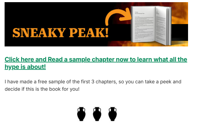 LastLegendsSaga's tweet image. 53% funded, 16 days to go! Are you curious?

Read the first three chapters for free.
No sign-up. No email.
Just the story.

Link: kickstarter.com/projects/kissa…

#godslayer #freeSample #fantasybooks