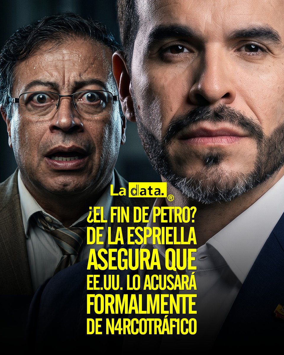 #Tendencia ¿Se acerca el fin Petro? De La Espriella asegura que EE.UU. lo acusará formalmente de n4rcotráf1co.

El abogado y precandidato presidencial de Colombia Abelardo de la Espriella aseguró que el presidente Gustavo Petro está siendo investigado en Estados Unidos y ha sido