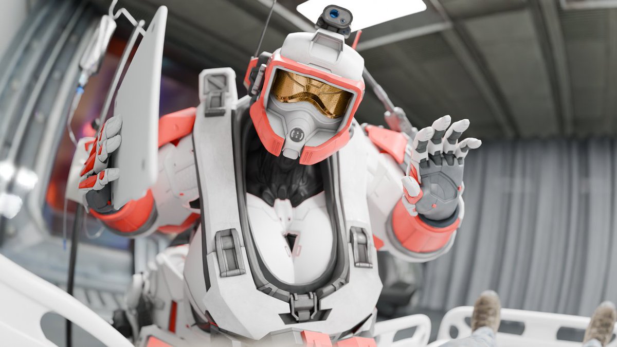 You're just a regular marine and you wake up to realize Eva had saved you and she's happy to see you've recovered! Thank you to <a href="/005HavenHu3/">🔞 Haven_Hu3 005 🔞 COMMS CLOSED</a> for making the big mama medic spartan even bigger!