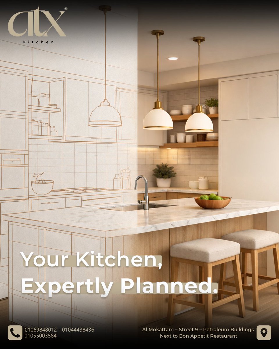 atxkitchen_'s tweet image. From idea… to reality ✨
Every #detail planned to fit your #space perfectly🤍