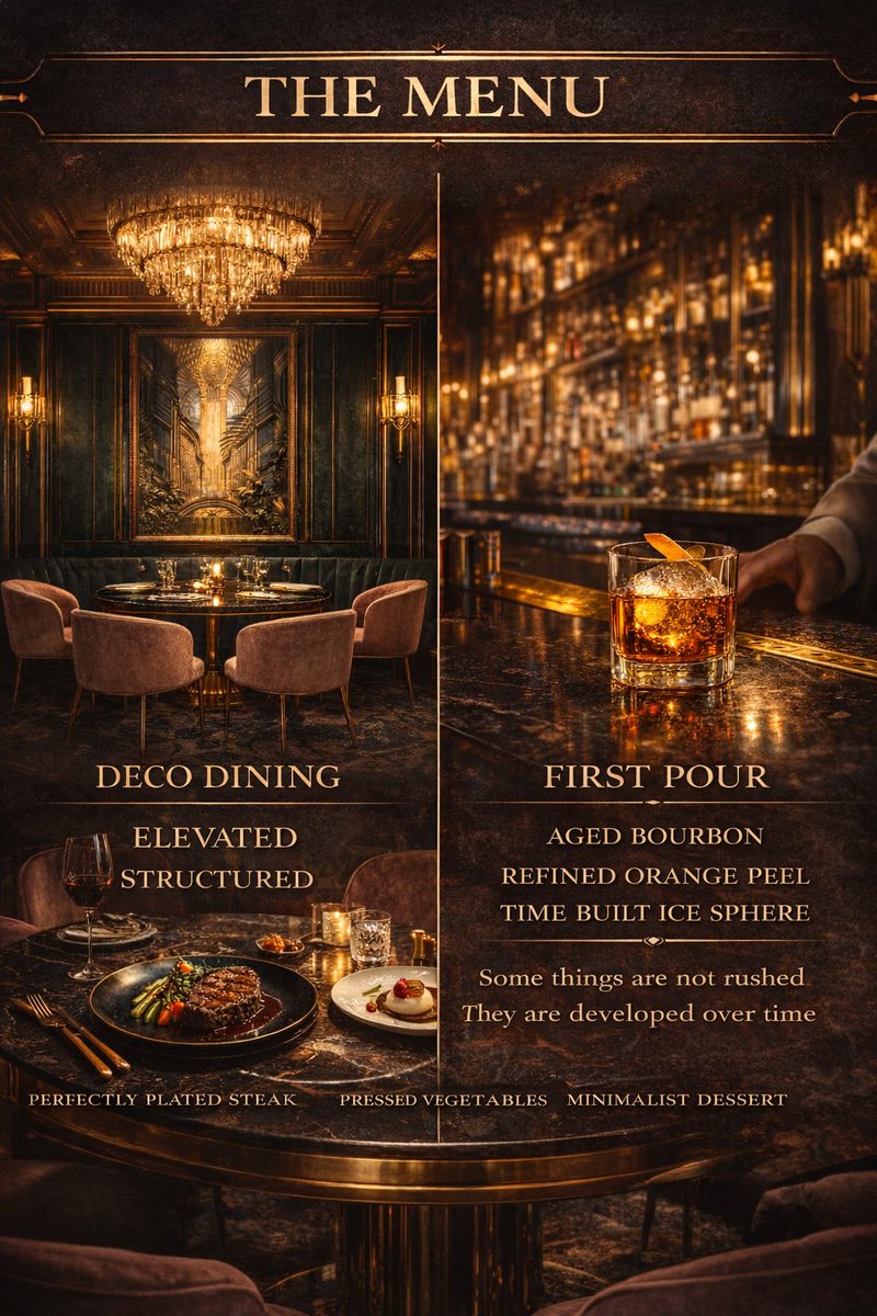 ZooQueEats's tweet image. Blueprints and Art Deco
may be a hundred years old
but they are never going out of style
and don't get us started on staple foods. 
#TimelessDesign
#HospitalityDesign
#RestaurantOpening
#BuiltWithIntention
#LuxuryExperience
