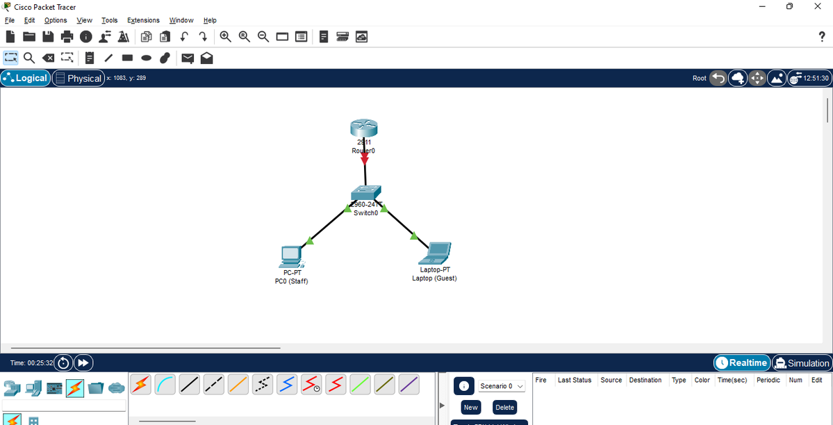 HyperOSGuy's tweet image. "Promise of Scaling Defence In Depth with up to 50 Computers, today.💻🖥📱"

Spent the morning in Cisco CLI:

♠️ Adding and Configuring Router and Switch.

♠️ Instead of adding 50-laptops😂, Vlan 20 will be handling a massive range of IPs.

Hypers, stay tuned for more updates 🧱