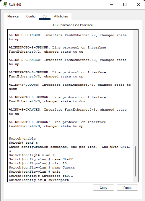 HyperOSGuy's tweet image. "Promise of Scaling Defence In Depth with up to 50 Computers, today.💻🖥📱"

Spent the morning in Cisco CLI:

♠️ Adding and Configuring Router and Switch.

♠️ Instead of adding 50-laptops😂, Vlan 20 will be handling a massive range of IPs.

Hypers, stay tuned for more updates 🧱