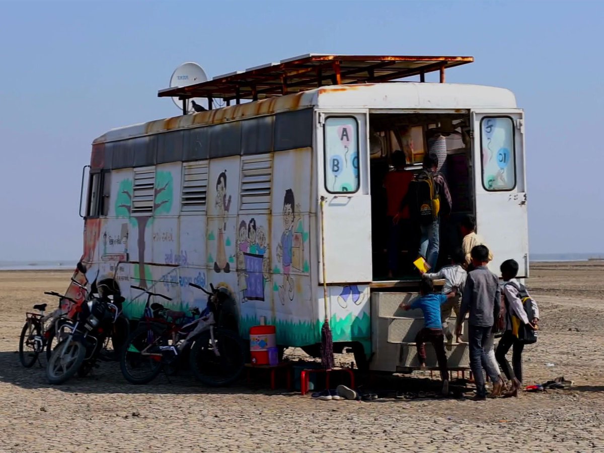 ani_digital's tweet image. Classrooms on Wheels bring hope to salt desert children in Gujarat's Rann

Read @ANI Story I aninews.in/news/national/…   

#Gujarat #Education #schools #RannOfKutch #schoolkids
