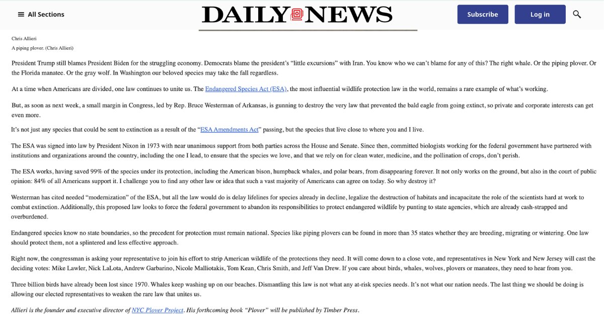 The Endangered Species Act is one of America’s most effective and most popular wildlife laws. 

It has helped prevent the extinction of 99% of listed species.

Now Congress is pushing dangerous rollbacks that would weaken protections, sideline science, and put habitat at greater