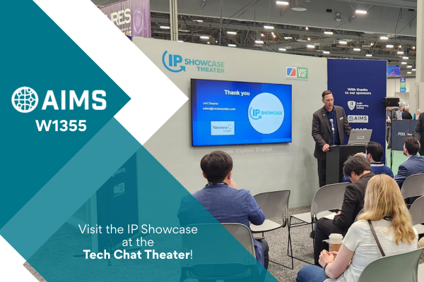 AIMSAlliance's tweet image. Day 2 of #NAB2026 is in full swing! 🚀

Visit the Tech Chat Theater at 3 PM for the #IPShowcase, where industry leaders are diving into real-world applications of ST 2110. Afterwards, head over to the AIMS booth to continue the conversation!

#Broadcast #IP #ST2110 #NABShow2026