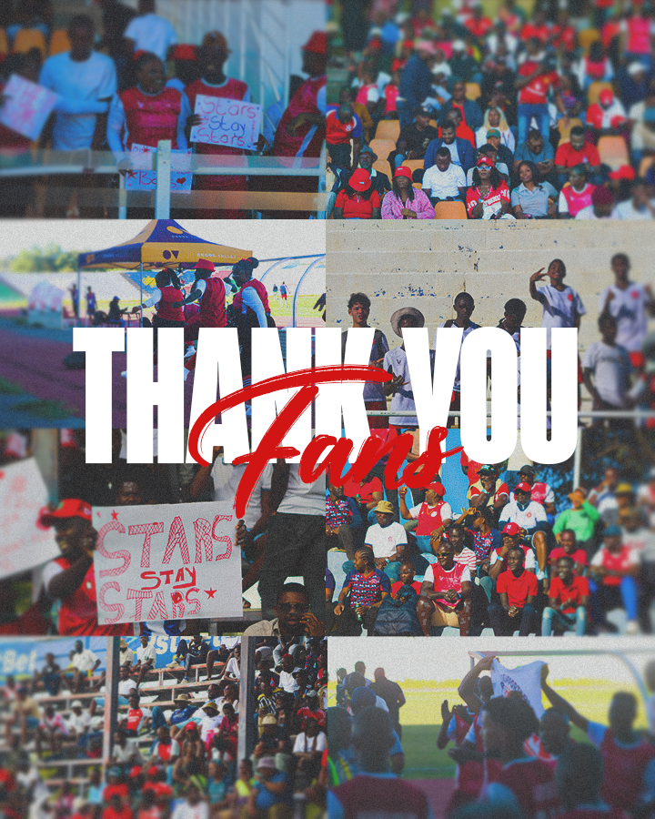 african_StarsFC's tweet photo. Our supporters, thank you for standing by African Stars through every moment of the journey. Your belief, your voices, and your unwavering loyalty carried us all the way to the title. This victory belongs to you, because without you, it would not have been possible. #Okaserandu https://t.co/DVQgvyLqT6