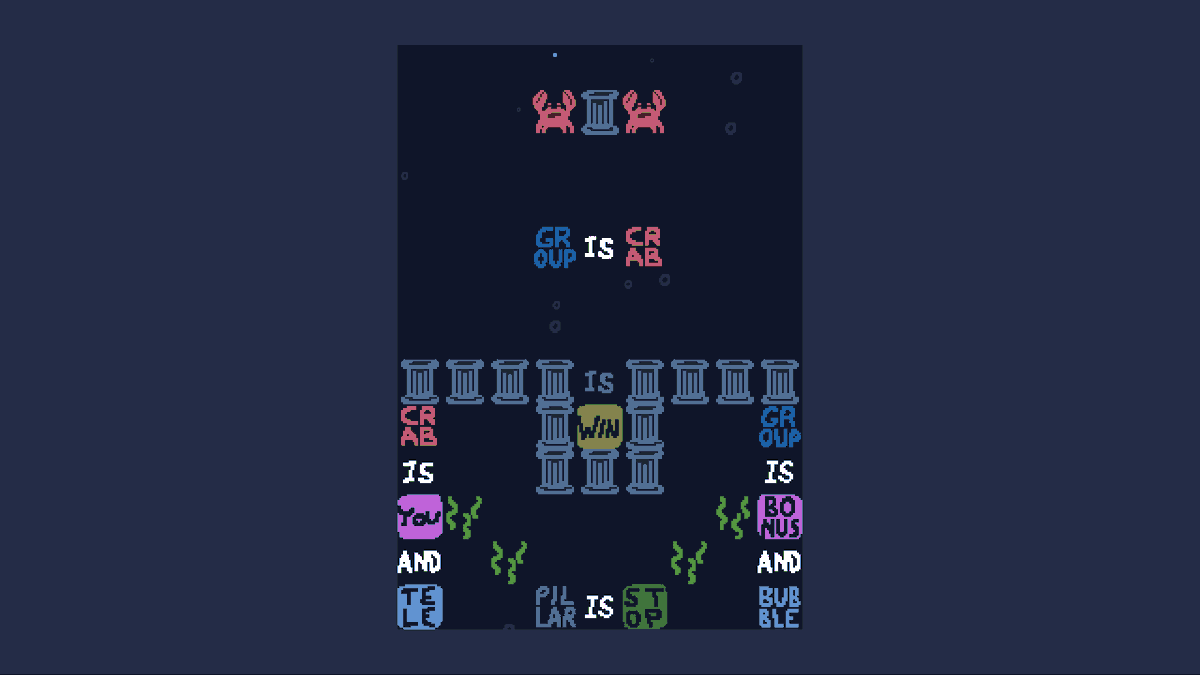 ammo_knight2022's tweet photo. レベルパックBite-sized Levels
B-6に簡単な別解があった&ボーナス取得が面倒くさい方法だったので修正しました
ひとまず完成⋯?
https://t.co/VPV210vgrs
#babaisyou #babamakelevel https://t.co/l6lFK16w2H