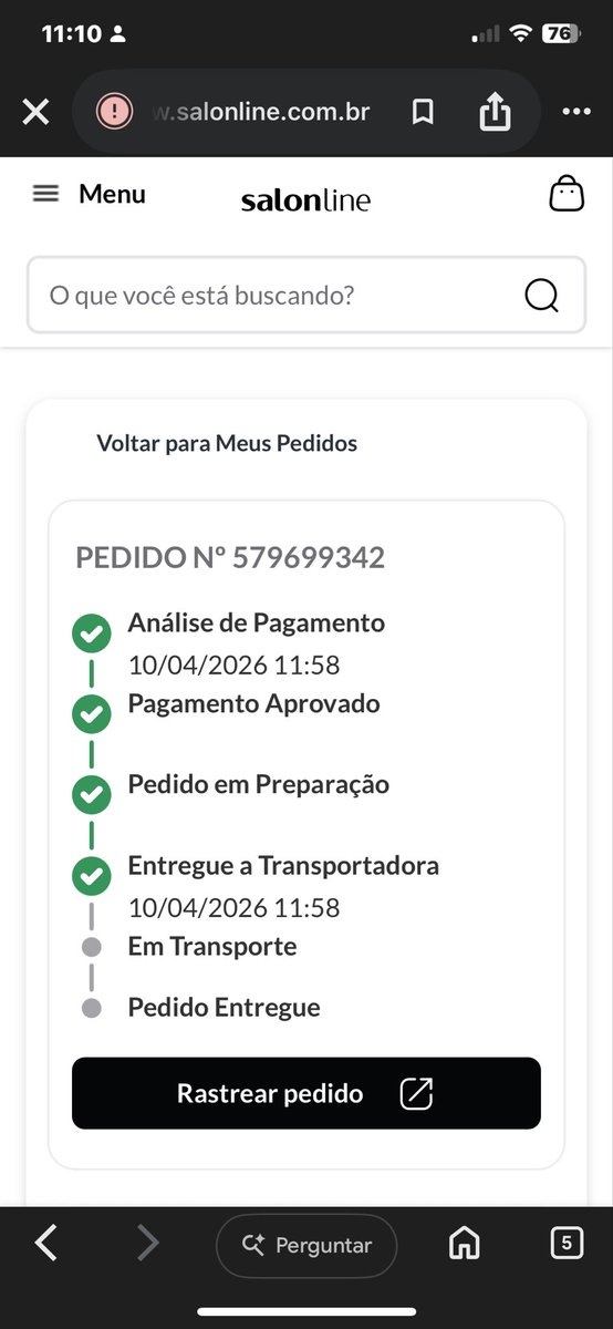 Oie <a href="/SalonLineBrasil/">Salon Line</a> é normal essa demora toda?