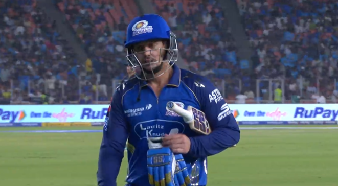 infiniteInfos's tweet photo. QUINTON DE COCK DISMISSED FOR 13 OF 11 BALLS 

-  KAGISO RABADA STRIKE AGAIN

#MIvsGT #GTvsMI #IPL2026 #TATAIPL #MumbaiIndians #MI #GujaratTitans #GT #RohitSharma #HardikPandya #JaspritBumrah #ShubmanGill #SaiSudharsan #IPLStars https://t.co/jXTeYPqf3c