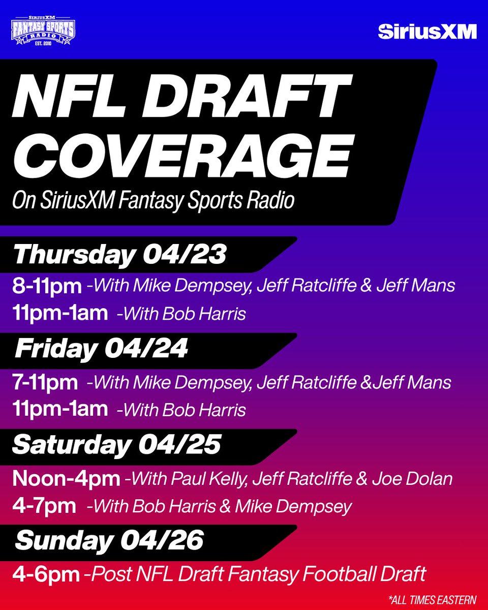 Fantasy Sports Radio tweet media
