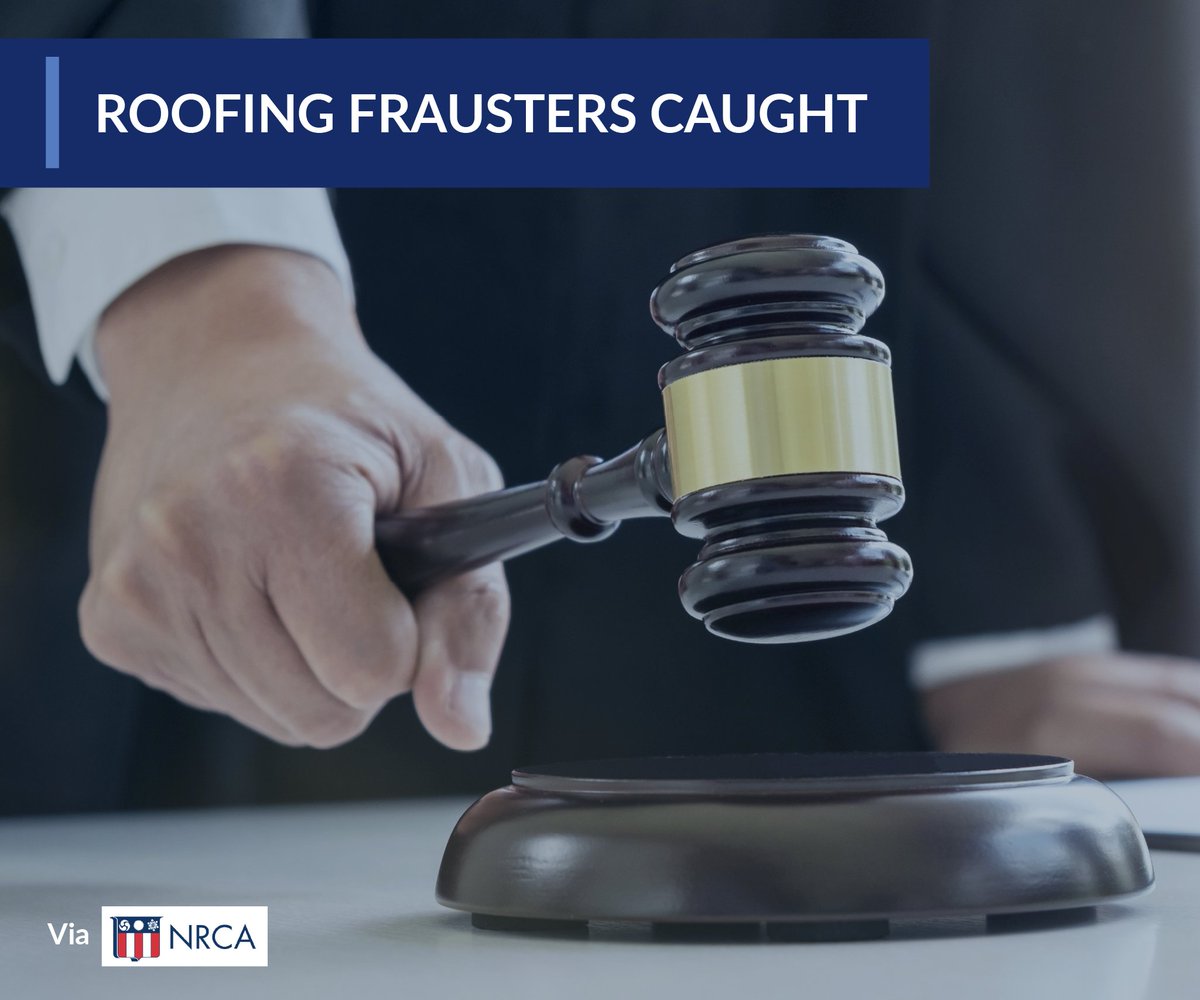 fosterroofing's tweet image. Now this is disturbing. Two men posed as licensed roofing contractors with a fake company. The good news is that these men have been caught and arrested. 

Before hiring, do your due diligence and vet them. 

nrca.net/RoofingNews/me…

#roofingcontractor #roofingexperts