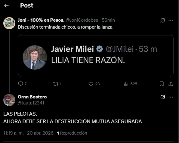 Joni - 100% en Pesos. tweet media