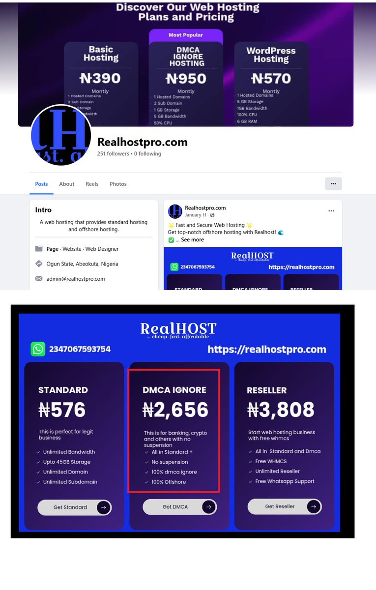 mugu_reporter's tweet image. realhostpro[.]com is a Nigerian 419 advanced fee fraud scam facilitator, directly stating on their Facebook page

"Host anything with us: 
Banks and financial institutions
Investment platforms
Betting sites
18+ content"

@officialEFCC @spamhaus

#phishing #fraud #scams #crime