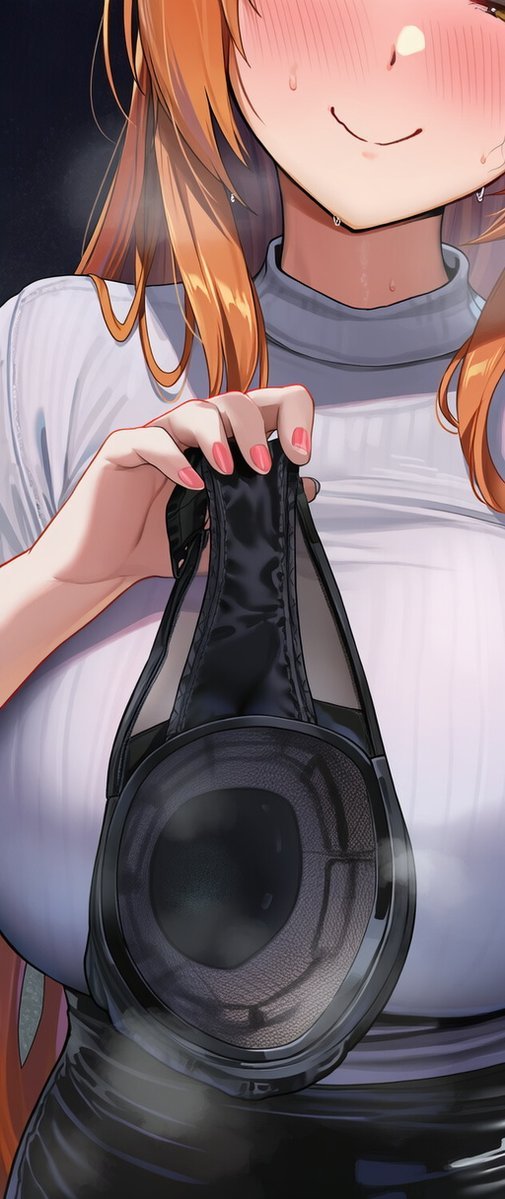 Pe... perdón por tardar... quitarmelo es difícil sin quitarme la blusa... ten...
#sexrol