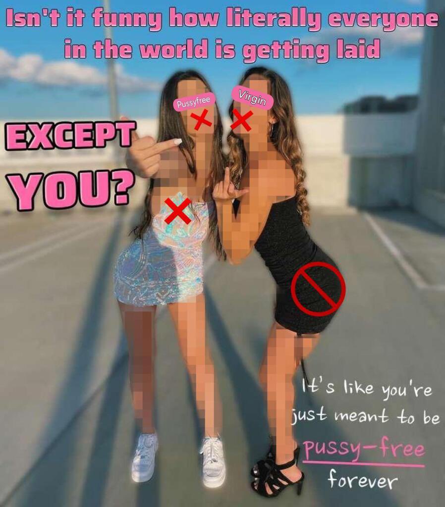 Snap back to reality 🫰 

Go ahead, test your social skills - see how much “game” you have in the real world. 😇 

You’ll come crawling back more defeated, self hating and obedient than ever before. Guaranteeeeeed 💘