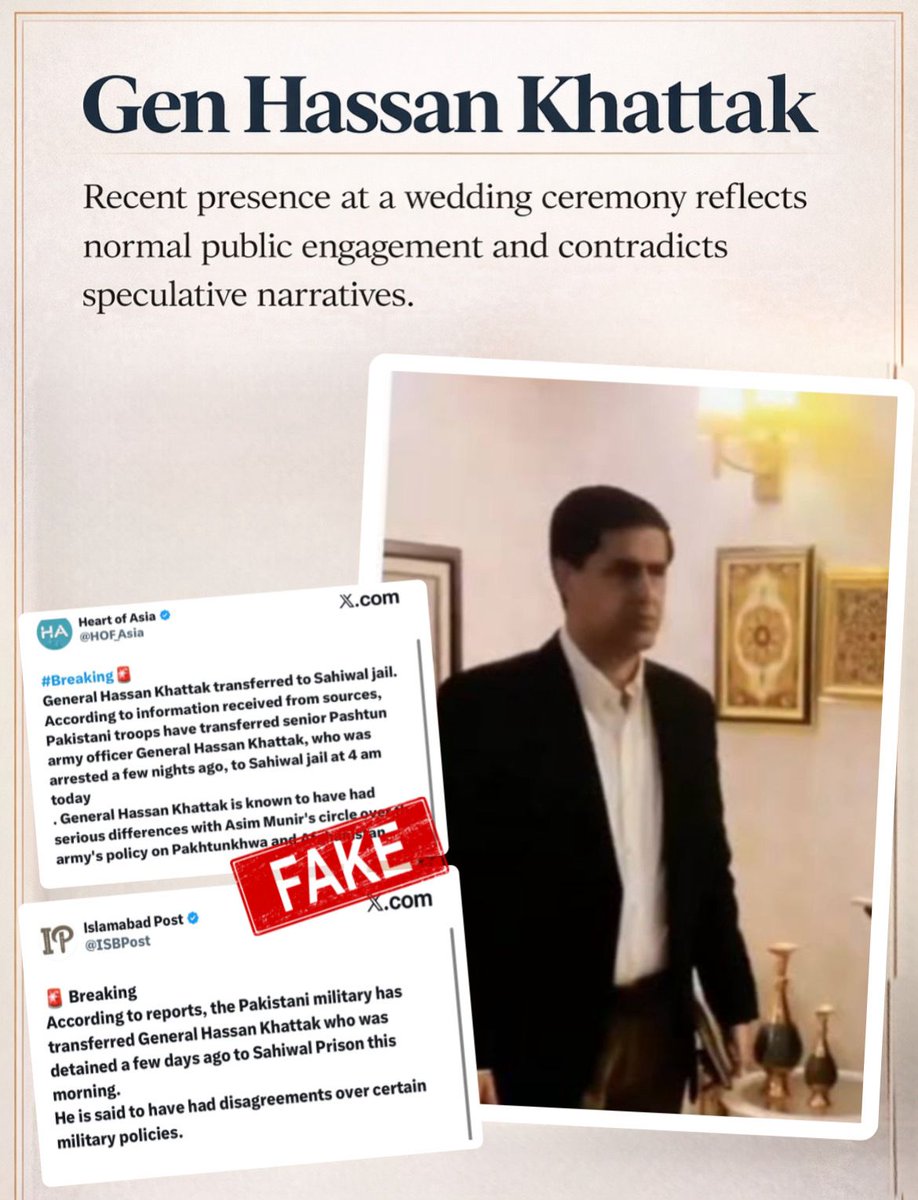 The account in question reflects characteristics of coordinated propaganda, consistent with hostile information operations. Its narratives align more with external influence patterns than with organic Afghan discourse.
#GenKhatakServing
#PROPAGANDAFAIL
#SonofSoil #Panamá2026