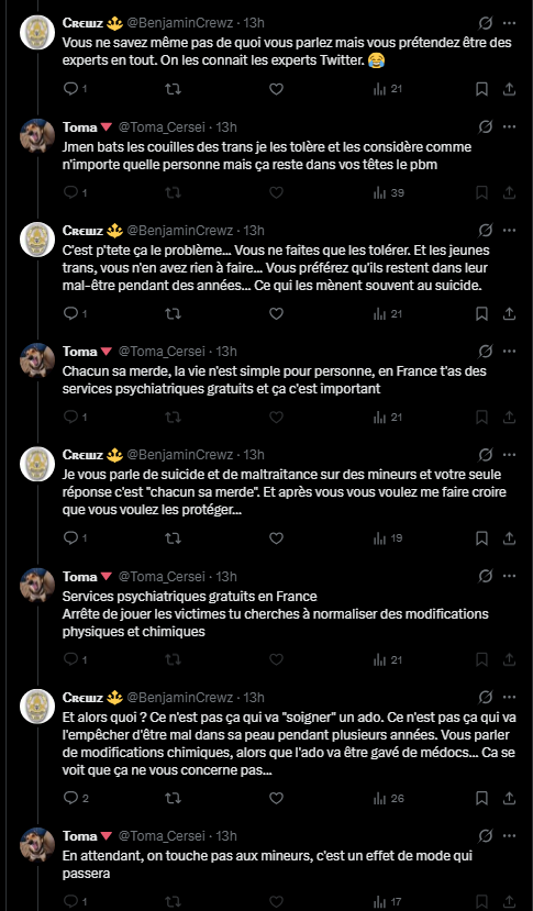 BenjaminCrewz's tweet photo. Pour contexte : en 2026, on a toujours des gens qui ont ce genre de discours : La transidentité, ce fameux "effet de mode qui passera" ... 🤡
https://t.co/TBZVGphjJa https://t.co/rWOrKX2cJL