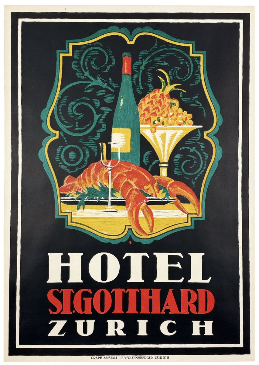 Antique_Posters's tweet image. Hotel St. Gotthard Zurich Poster by Otto Baumberger Original 1917 Vintage Swiss Stone Lithograph Resort Advertisement.
#lobster #originalart #original #antique
Available on our website...
antiqueposters.com