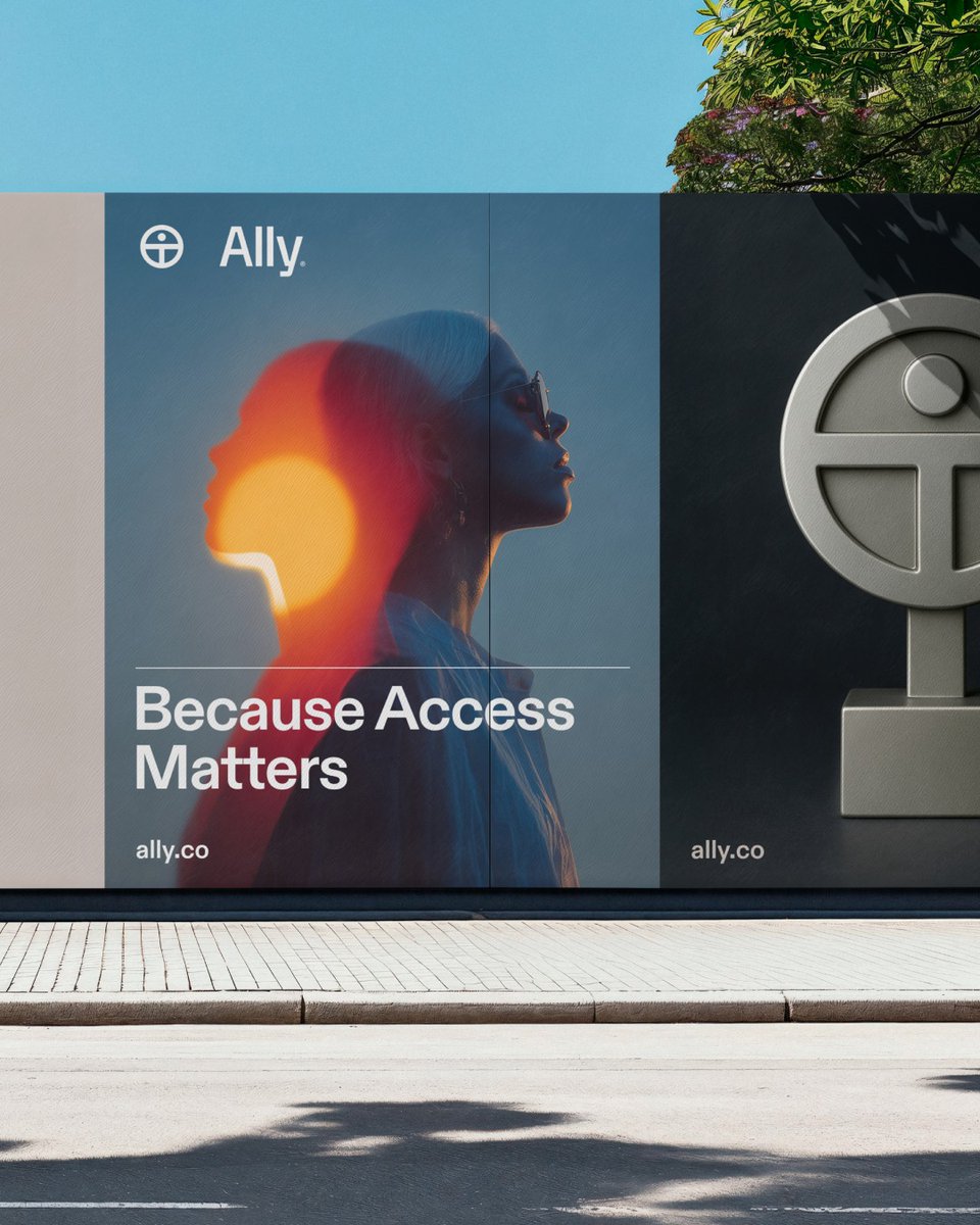 victorking_1's tweet image. Ally® makes accessibility simple. We partnered with White Rabbit and Tomorrow to craft the naming, brand identity, and digital experience that transforms into meaningful action. 

ally.co

#BrandStrategy #BrandDesigner #VisualDesigner #LogoDesign #ViqConcepts