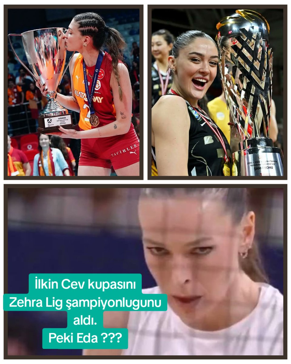 haberler2170's tweet photo. @pamiryan @FBvoleybol #ilkinaydın ve #zehragüneş takımlarını sevindirdi
Kupalari aldılar
Peki ya #EdaErdem ?
Fenerbahçe taraftarı yine üzgün
Eda artık emekli olmalı
Blok yapamıyor
Tek ayak hücumları vakıfbanka işlemiyor
#sarimelekler
#fileninsultanları
#vargas #orro #arelya https://t.co/wK7NIeL8xr