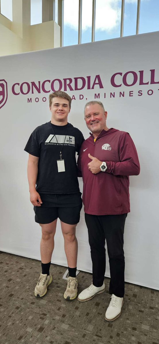 FarmerDaleNolan's tweet photo. Had a great time at @Cobber_Football Junior day yesterday, thank Coach @CoachTerryHoran for the invite! https://t.co/VfhKSUAiFf