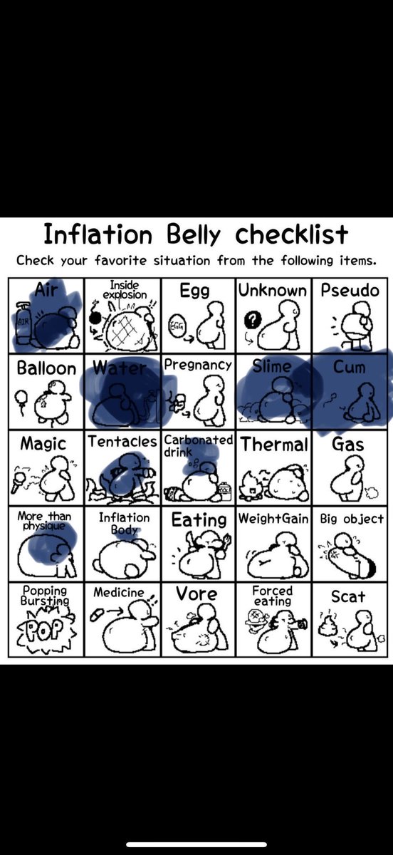 Videltobel's tweet image. Also here’s my inflation belly checklist!! #bellyinflation #grommr #balloonbelly