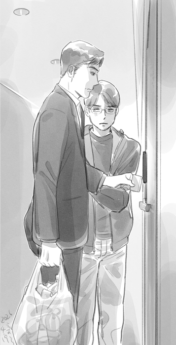 カードキーが全然反応しなくてなかなか部屋に入れない二人