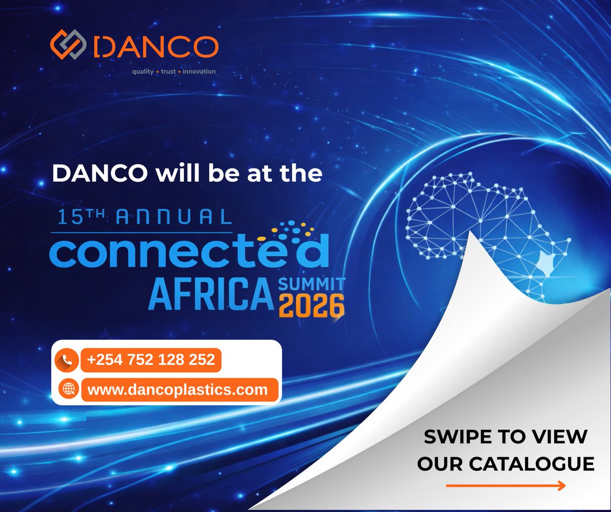 DancoCapital's tweet image. #DANCO will be at the Connected Africa Summit! Visit our stand and discover our latest #telecom and infrastructure solutions.  At our stand:
• Overhead Accessories
• Underground Accessories
• #Smartlock
Let’s connect and build together for future generations.
 #icta
