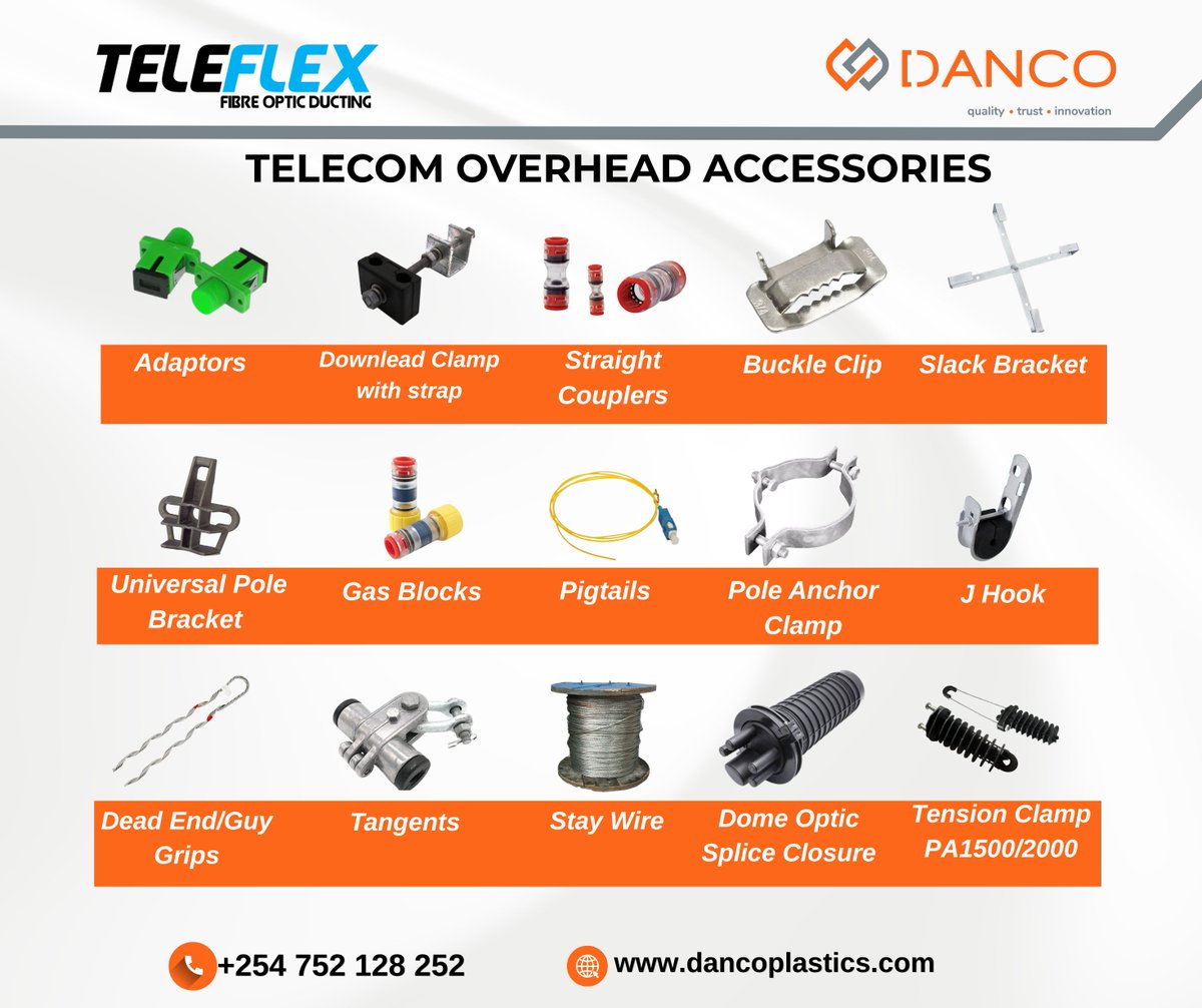 DancoCapital's tweet image. #DANCO will be at the Connected Africa Summit! Visit our stand and discover our latest #telecom and infrastructure solutions.  At our stand:
• Overhead Accessories
• Underground Accessories
• #Smartlock
Let’s connect and build together for future generations.
 #icta
