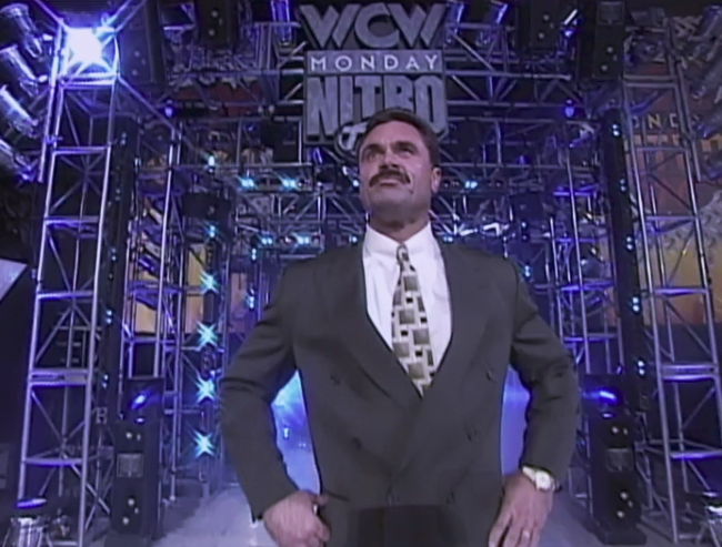 wrestle_hist's tweet image. 4/20/1999    

Rick Rude passed away at the age of 40 due to heart failure after an accidental drug overdose in Alpharetta, Georgia.    

#WWF #WWE #WCW #ECW #RickRude #Ravishing #RIPRickRude