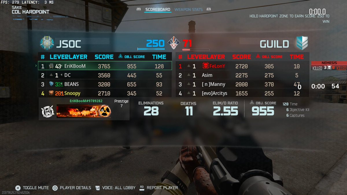 DeadZoneCoD's tweet photo. P7 Notorious Vs. BitterSweet (FeLo, Arcitys, Asim and Manny) Scrims:

Map Count: P7 Notorious 8 - 0 BitterSweet

HP (5-0):
Scar: 250-74
Sake: 250-71
Gridlock: 250-106
Den: 250-105
Colossus: 250-109

Overload (3-0):
Scar: 6-2
Exposure: 5-2
Den: 4-1 https://t.co/rX4Q5ZSPUW