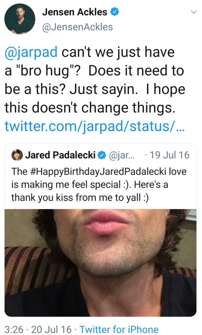 He wanted to kiss Jared SO BAD