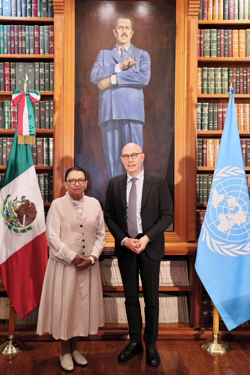 🔴 Rosa Icela Rodríguez se reúne con el Alto Comisionado de la ONU para ...