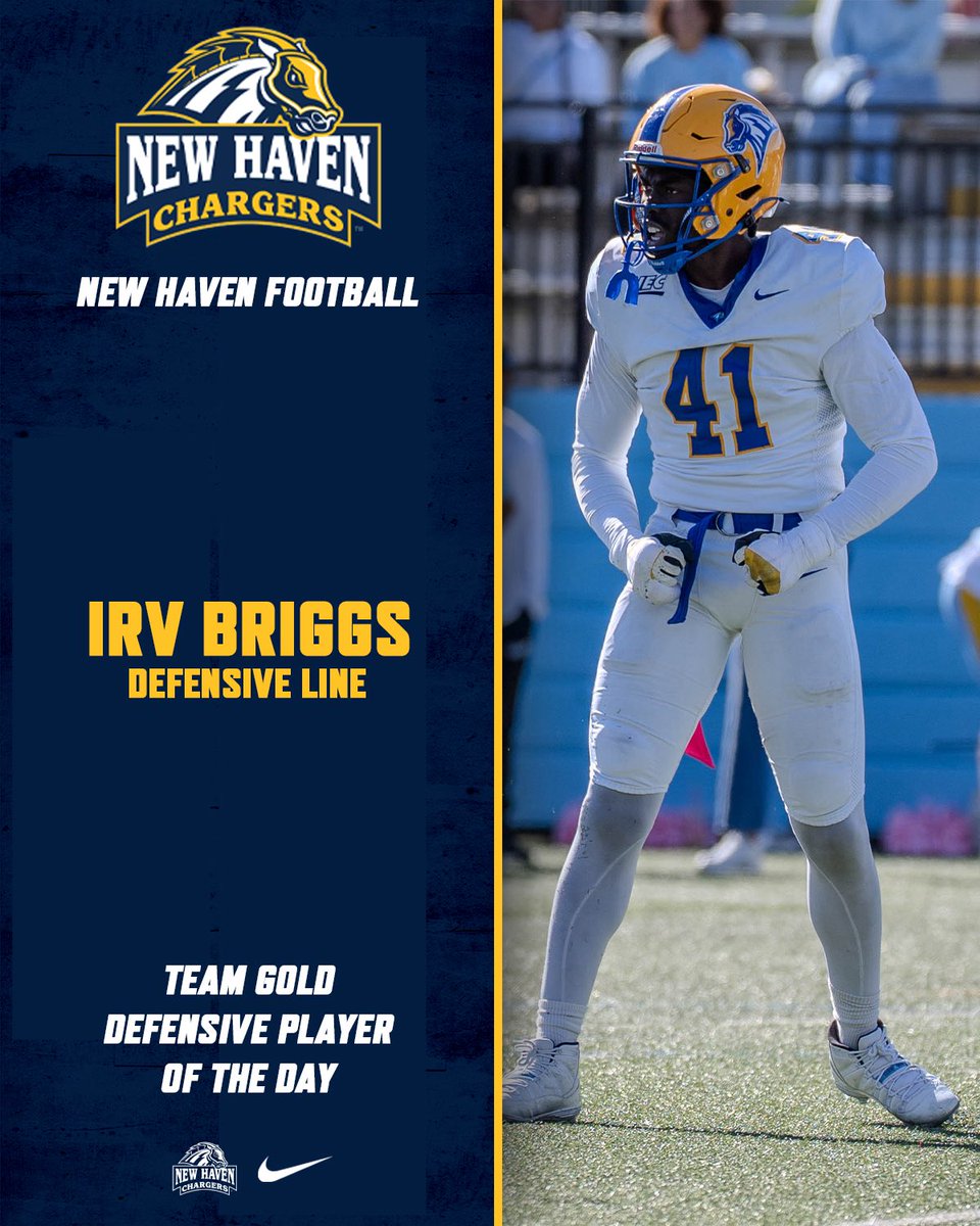 UNewHavenFB's tweet photo. Standouts from the spring game on Saturday, starting with the victors from Team 🟨

#FAST | #FindAWay https://t.co/uxqFFgbsv4