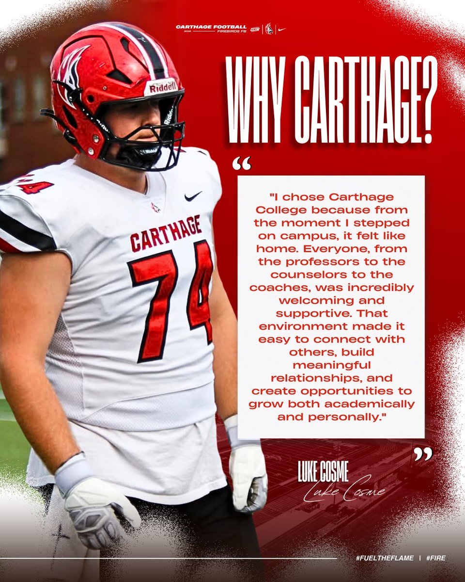 Carthage College Football tweet media