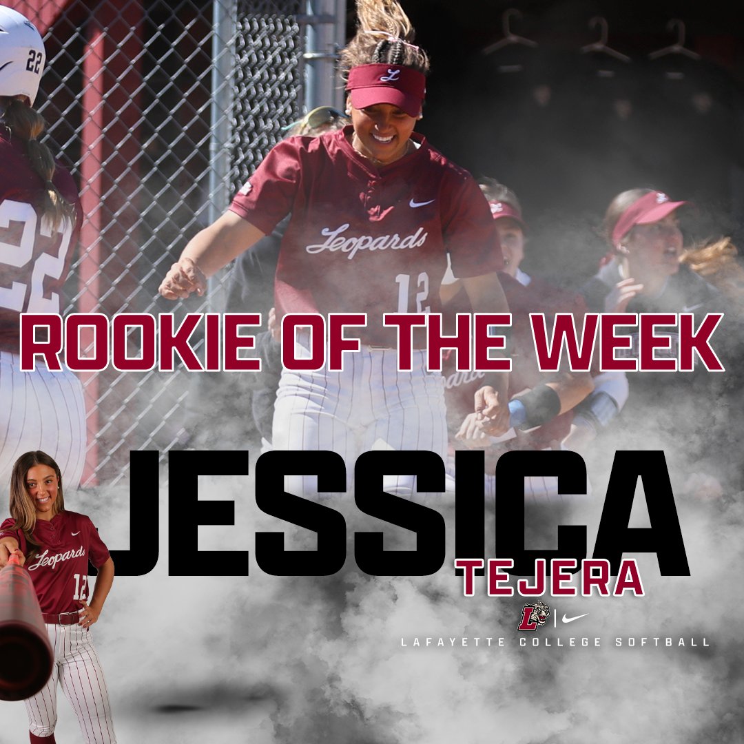 Lafayette_SB's tweet photo. We see you 1⃣2⃣ !!!

Congratulations to @JessTejera2025, the Patriot League Softball Rookie of the Week!

📰 https://t.co/CkYa8kX6yM

#RollPards | #ClimbTheHill | #LafayetteCollege200 https://t.co/k0LVNw2V9Z