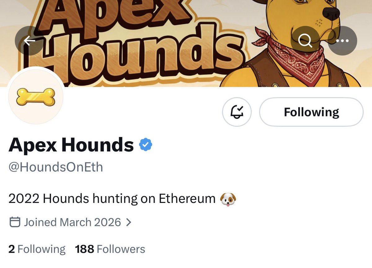 Early Alpha

 <a href="/HoundsOnEth/">Apex Hounds</a> - ( 180 followers)

- eth
- follow + drop EVM wallets 

• extra bonus for retweeting!

NFTs…