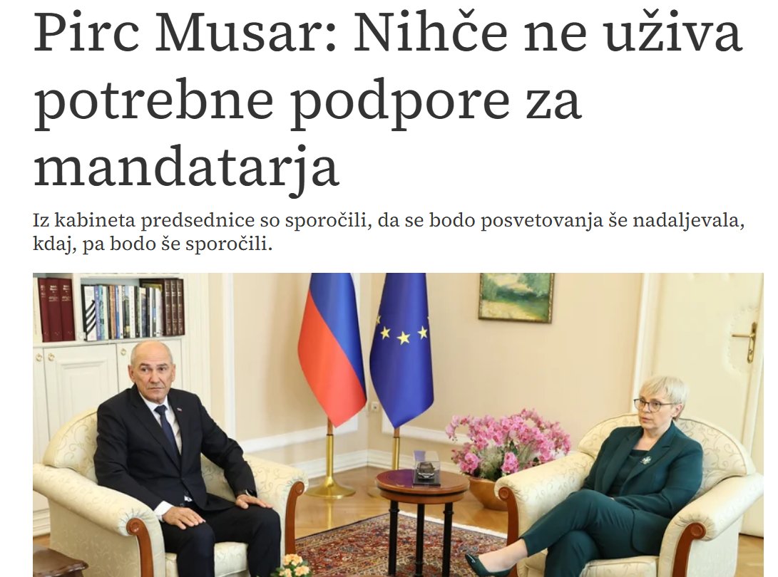 Ni malo čuden ta pristop predsednice? To, koliko podpore uživa kdo, izvemo šele prek anonimnega glasovanja v DZ, PR pa kot da izumlja neke nove, ustavno mejne polformalne postopke 'zbiranja podpisov'. Naj pač nekomu ponudi mandat. Že njeno poverilo naj bi nekaj štelo.

<a href="/PGantar/">Pavel Gantar</a>