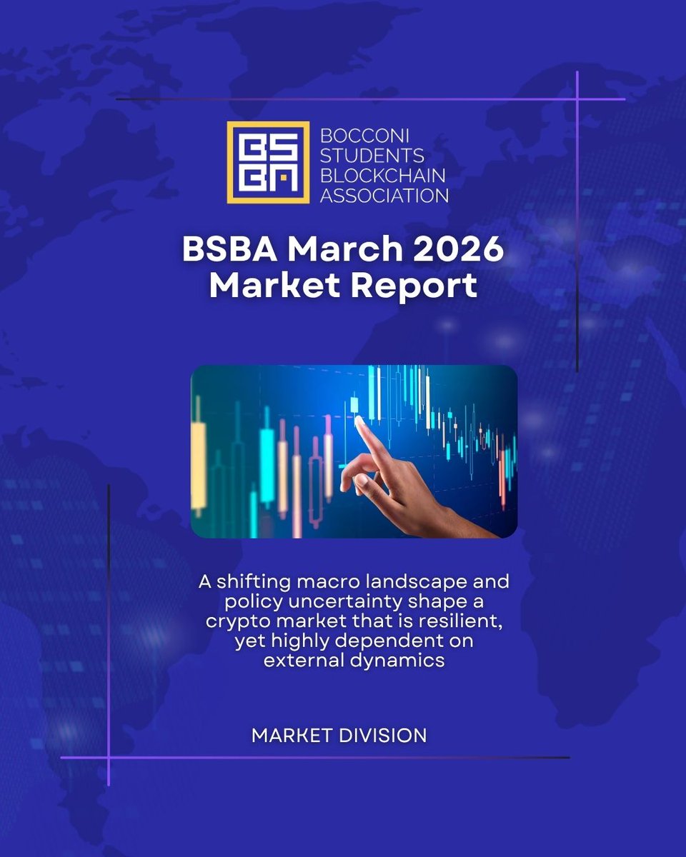 BBlockchain_'s tweet photo. BSBA Market Report March 2026 is out.

From oil-driven macro shifts and Fed policy changes to crypto’s macro dependence, gold divergence, and market stabilization, we break down the forces shaping the space.

Read it on LinkedIn, Medium &amp; our website 🚀 https://t.co/GNXgWp5UUb
