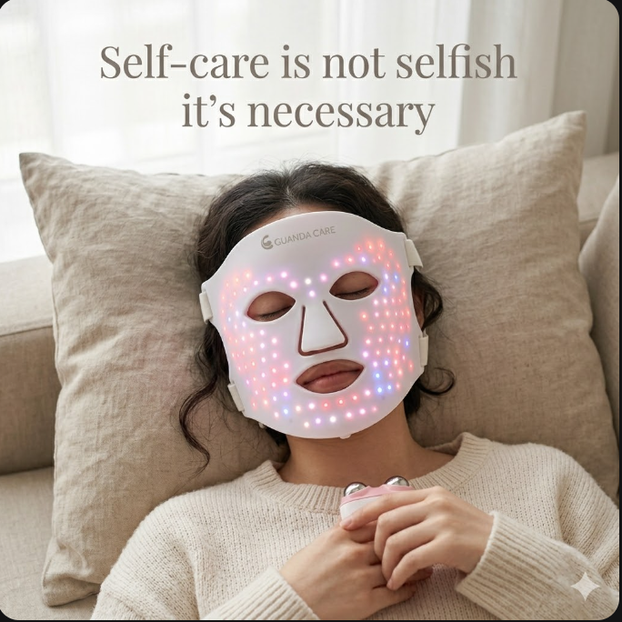 guandacare's tweet image. Prioritize your glow. You deserve daily care and comfort #skincare #morningroutine #cosmetics #ledbeauty #BeautyCare