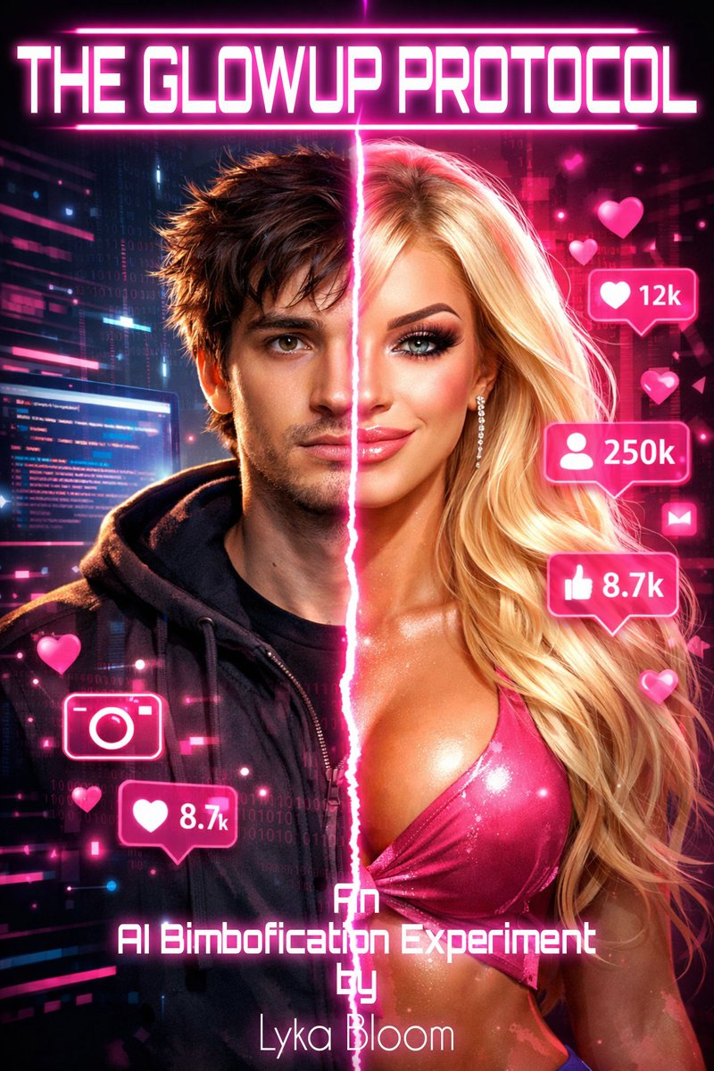 BloomLyka's tweet image. GlowUp Protocol is where the spiral begins:

one app, one change, one more excuse to keep going, until it's better to be girly than what you were before.
amazon.com/dp/B0GSS4WXXC 
#GlowUpProtocol #bimbofication #hypnosis #mindcontrol #transformationfiction #darkfiction #KU