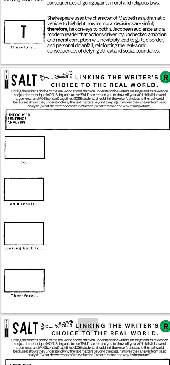 NEW RESOURCE: SALT - SO WHAT?
 stan.store/secondaryengli…

#englishteacher #gcseenglish #englishlit #englishlang