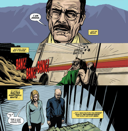 bestofbreakin's tweet photo. In 2013, while the show was still airing, AMC introduced Breaking Bad: All Bad Things a 20-page digital comic that recapped the first four and a half seasons right before the final episodes began. A small piece of promo, but now it feels like a time capsule from the last days before everything collapsed.