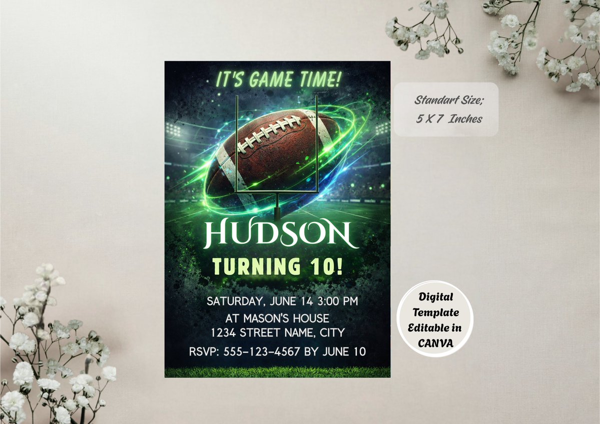 KnmzDesign's tweet image. My new invitation is live! American football theme, under $2, fully editable and easy to download. I can customize it for you if needed. Even just taking a look means a lot thanks!

etsy.com/listing/449178…

#football #invitation #birthday #soccer #AmericanFootball #NFL #etsy