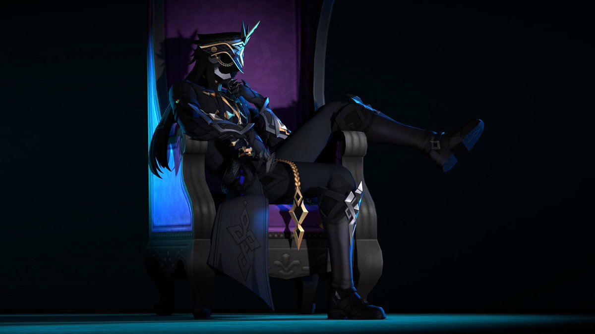 Lost in thoughts. 
Capitano from Genshin Impact.
#Capitano #GenshinImpact