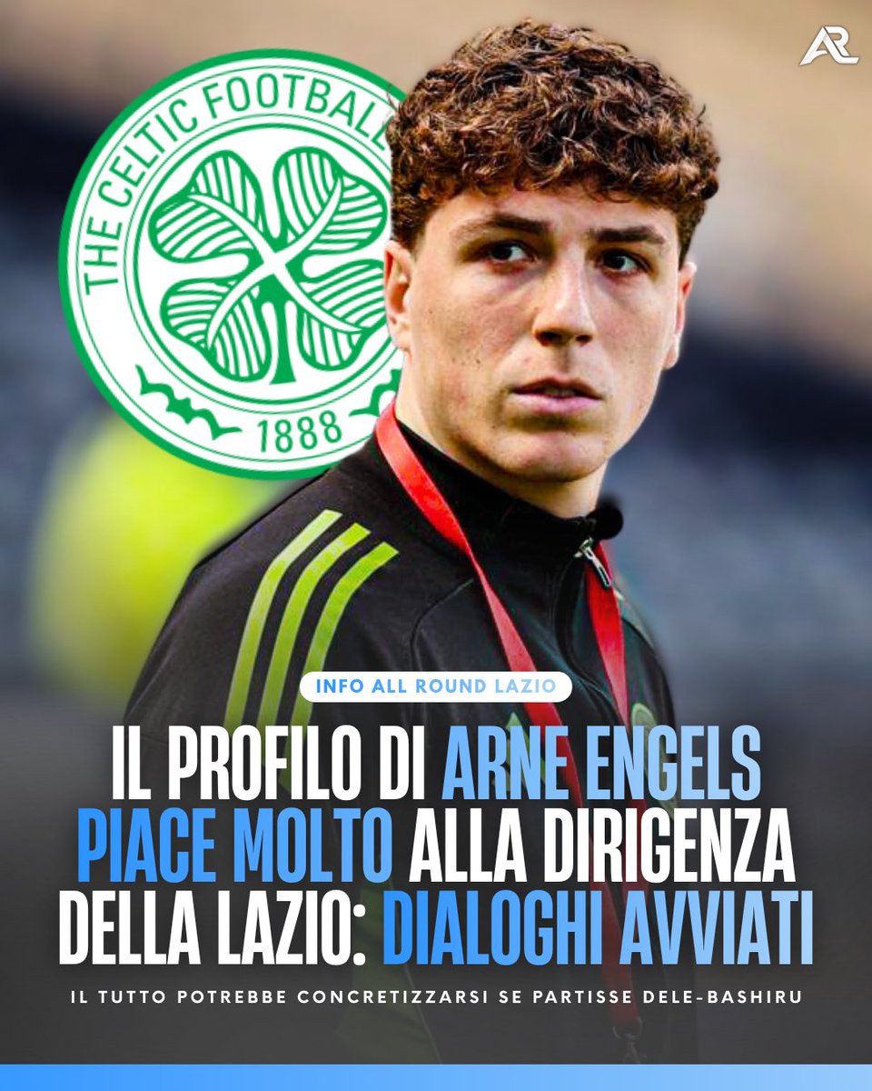 AllRoundLazio's tweet image. ⚠️ 𝐁𝐑𝐄𝐀𝐊𝐈𝐍𝐆 — INFO ARL: il profilo di Arne #Engels del #Celtic è un profilo che piace molto alla dirigenza della Lazio. 🏴󠁧󠁢󠁳󠁣󠁴󠁿

(🫱🏻‍🫲🏼@lorenzooleporee)

(1/4 - scorri per scoprire 👇🏻)